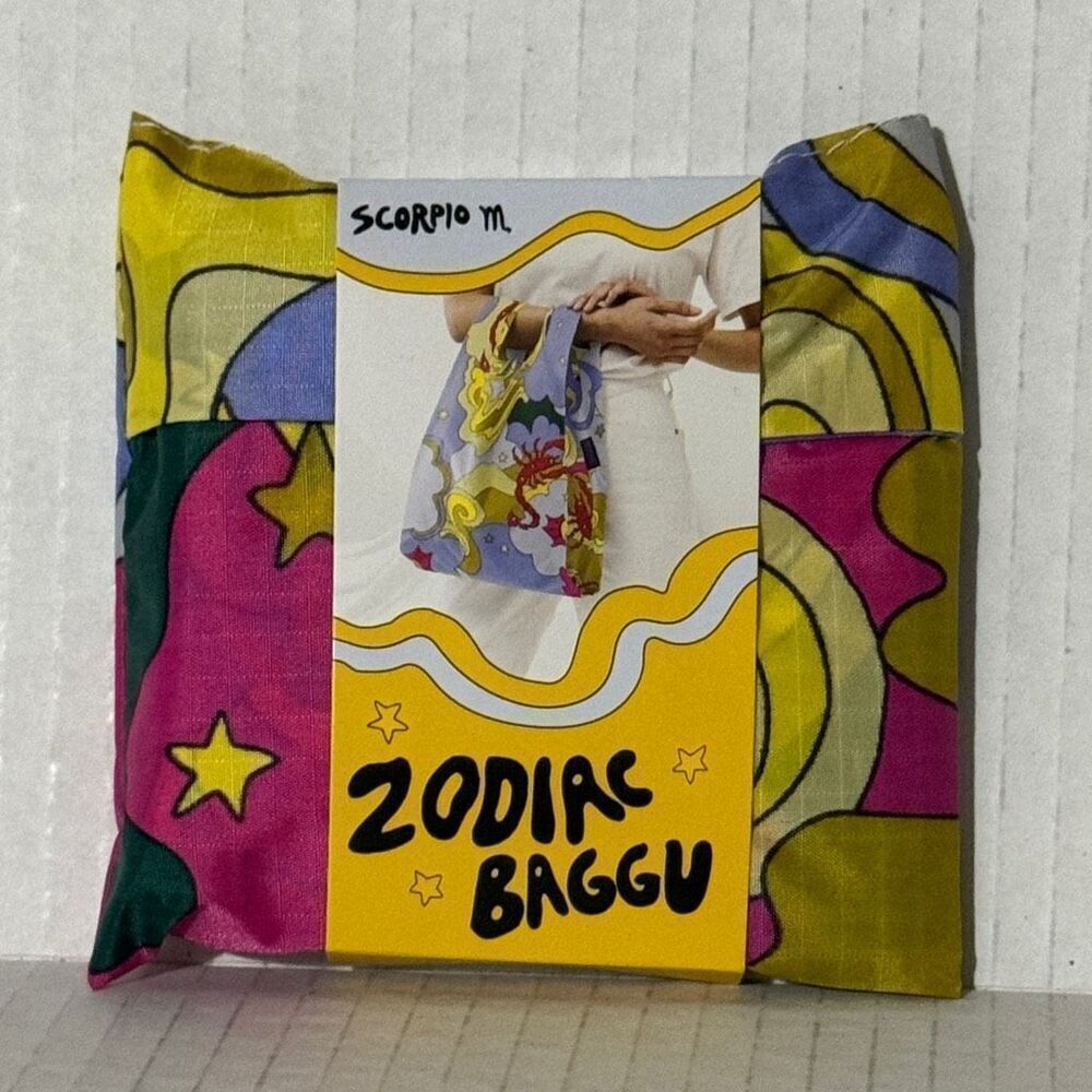 NEW Baggu‎ BABY Size Reusable Bag Tote Scorpio Zodiac Print Limited Edition Tote